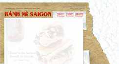 Desktop Screenshot of banhmisaigonnyc.com